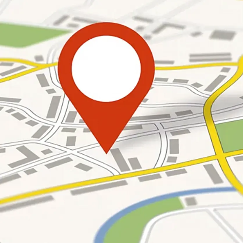 Image of a marker on a map